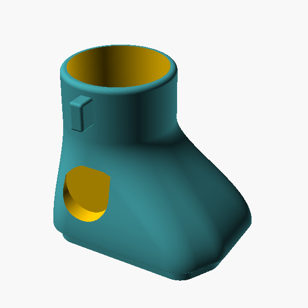 OpenSCAD render of Housing lid (collar)