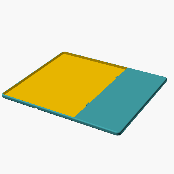 OpenSCAD render of Pane pack with cell (legacy)